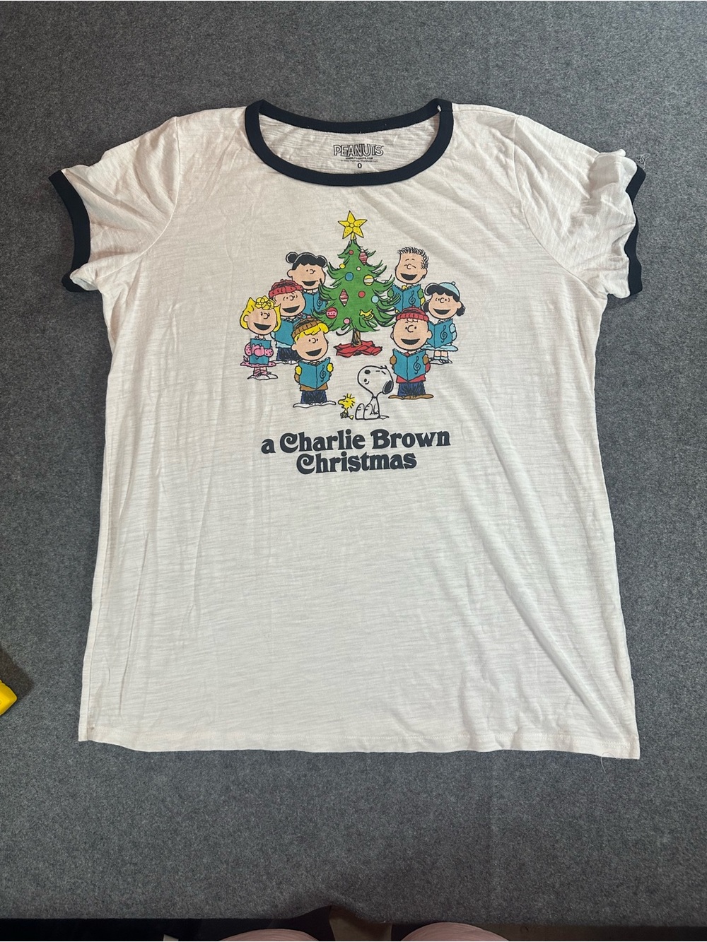 Peanuts Charlie Brown Christmas White Tee
